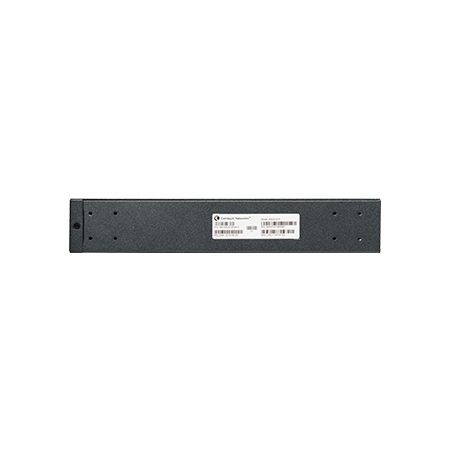 Cambium cnMatrix EX2010-P switch in black rack with white center label
