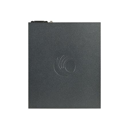 Cambium Networks cnMatrix EX2010-P switch with embossed logo, black rectangular design