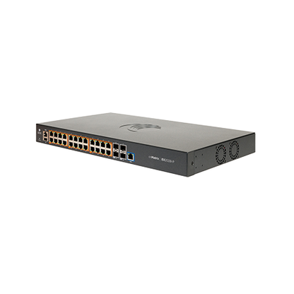 Cambium cnMatrix EX2028-P switch with 24x1GbE PoE+ ports, 4x10G SFP+
