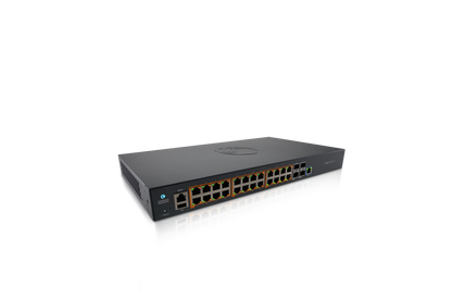 Cambium Networks cnMatrix EX2028 switch with 24 1GbE ports and 4 SFP uplinks