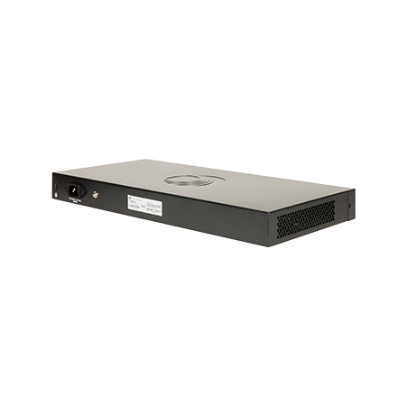 Cambium cnMatrix EX2028 switch, black matte with side vents, 24x1GbE 4xSFP