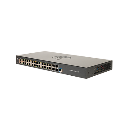 Cambium cnMatrix EX2028 switch with 24 1GbE ports, 4 SFP uplinks, USB