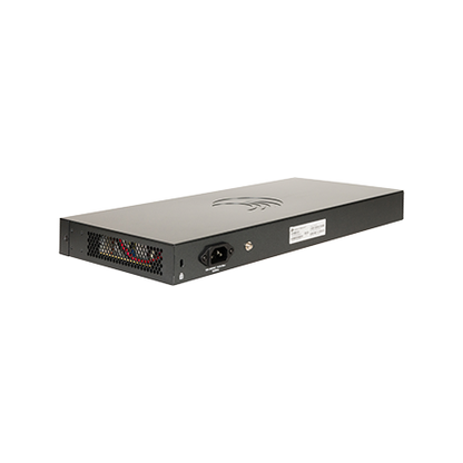 Cambium cnMatrix EX2028 switch, black rectangular design with side vents