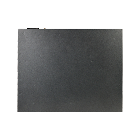 Cambium Networks cnMatrix EX2052-P black matte server rack with mounting holes