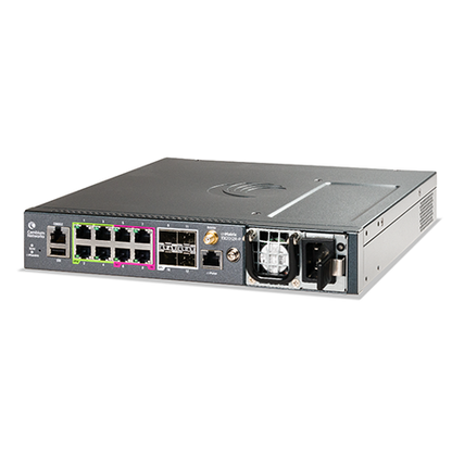 Cambium cnMatrix TX2012R-P back view with 12 Gigabit Ethernet ports