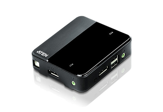 ATEN CS782DP-AT | CS782DP 2 x Port DP 1.2 KVM Switch, 4K60, USB 2.0, Audio
