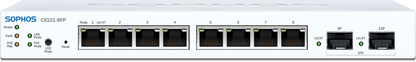 Sophos CS101-8FP switch with 8 PoE ports and 2 SFP slots