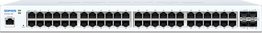Sophos CS110-48 switch with 48 1GbE ports, white chassis, AU cord