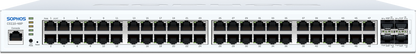 Sophos CS110-48P white switch with 48 PoE ports, USB, back view