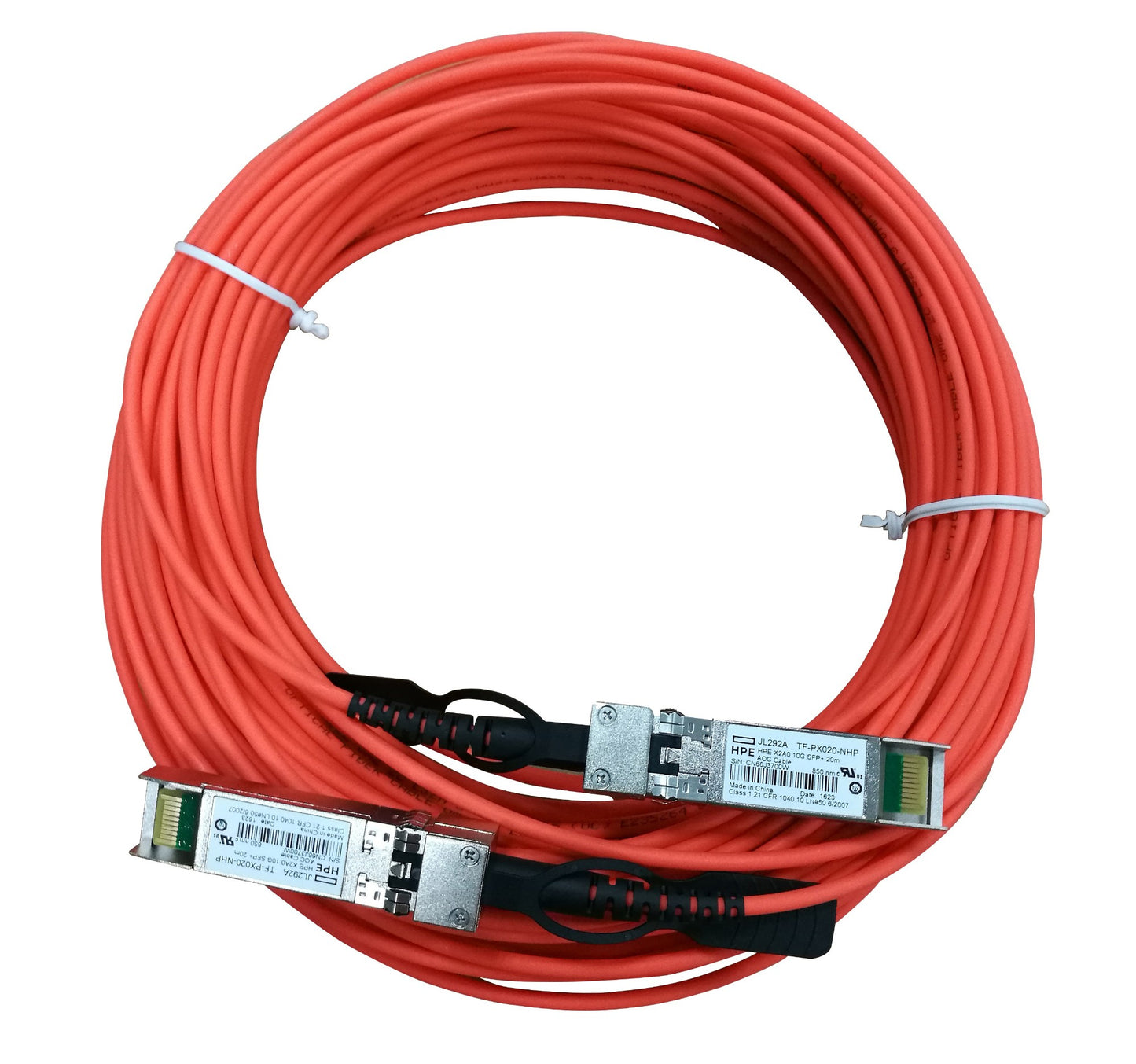 HPE JL292A | X2A0 10G SFP+ to SFP+ 20m Active Optical Cable, FlexFabric 12900E