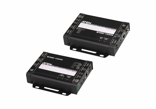 ATEN VE814A-AT-U | VE814A HDMI HDBaseT Extender, 4K, Dual HDMI Out, PoH, IR/RS-232