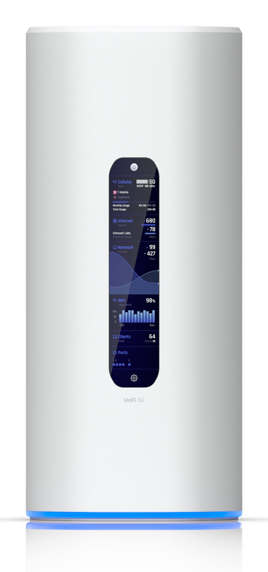 Ubiquiti UDR-5G-MAX | UniFi Dream Router 5G Max Wi-Fi 7 Tri-Band Router with 2.5GbE, Integrated 5G & UniFi Controller