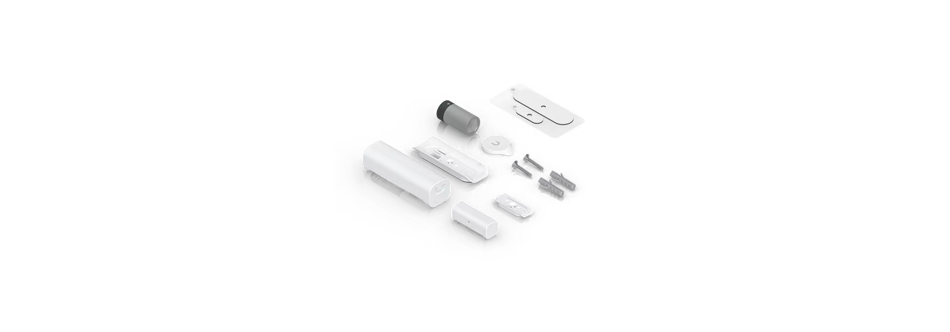 White plastic drawer slide components set for ubiquiti unifi superlink door window open closed sensor