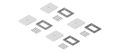 Ubiquiti UACC-WP-Keystone-H-4P | UniFi Paintable Keystone Wall Plate, Horizontal 4-Port, 4-Pack