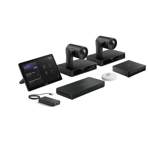 Yealink MVCS90-C5U-004 | Teams Room Kit, Dual UVC86 Cameras, 12x Optical Zoom, AI Tracking