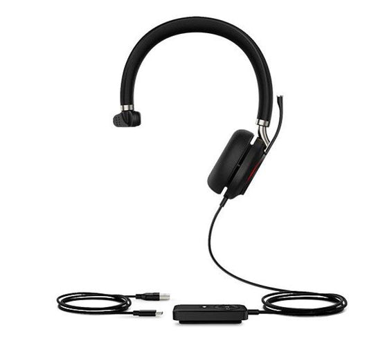 Yealink UH38-M-UC-C | UH38 Mono USB and Bluetooth Headset, USB-C, Dual Noise-Canceling Mics, Busy Light, Microsoft Teams & UC Certified
