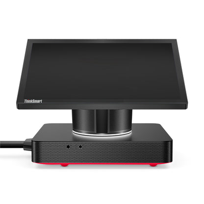 Lenovo ThinkSmart Hub 11H3000KAU black touchscreen kiosk with red base accents