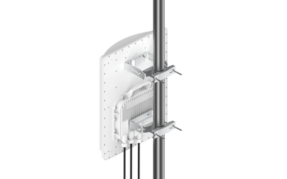 Cambium Networks ePMP 4500 5GHz white outdoor access point on pole