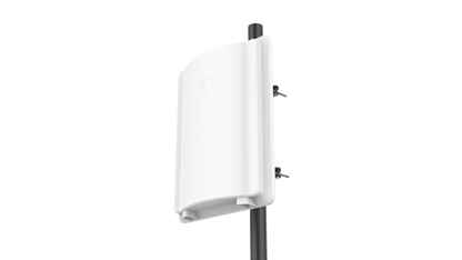 Cambium Networks ePMP 4500 5GHz white rectangular access point on pole