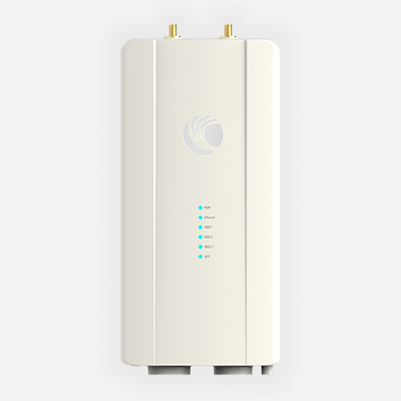 Cambium ePMP Force 400C 5GHz access point with gold antennas and LEDs