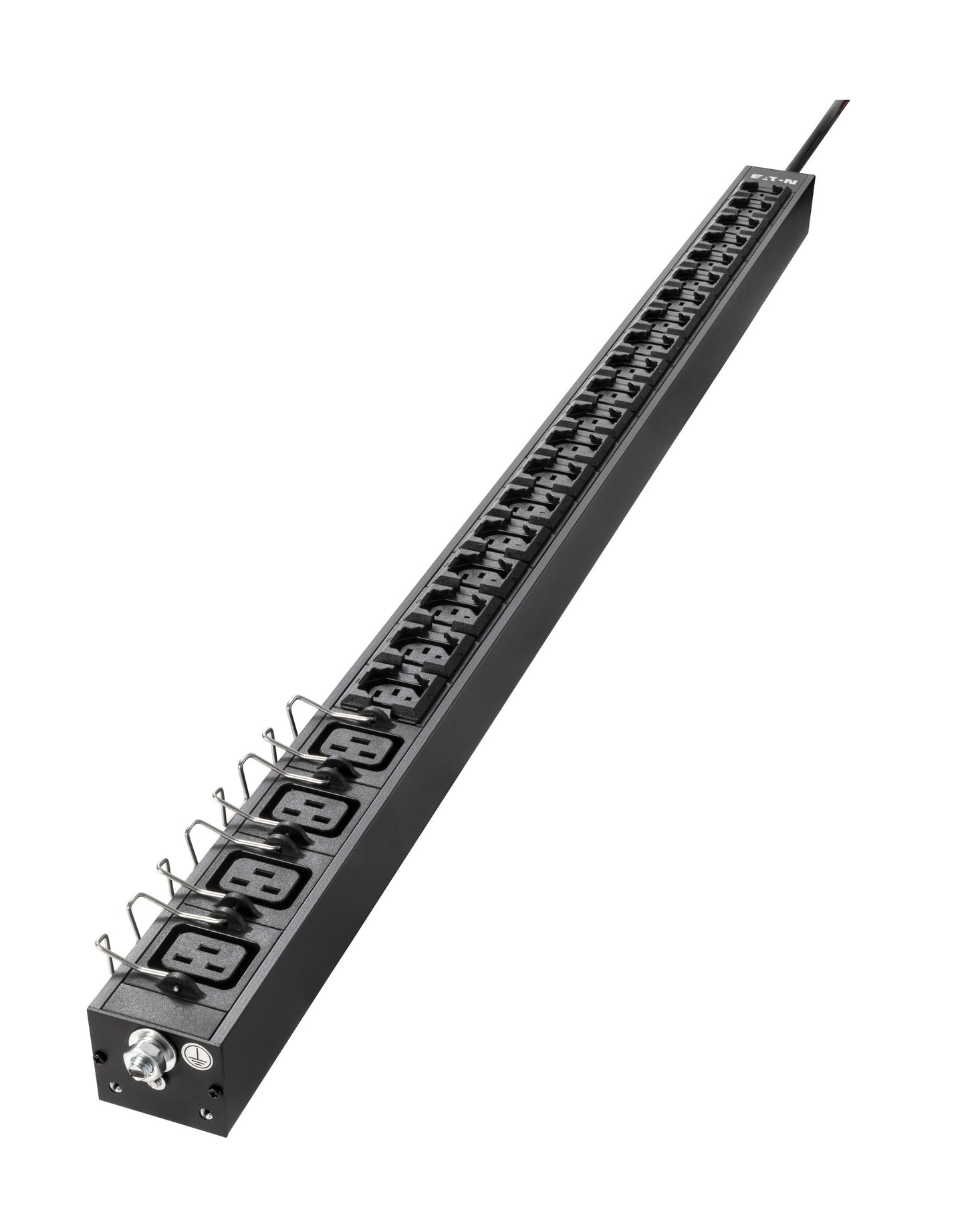 Black metal flexpdu g2 basic 0u 1-phase power distribution unit with 20 c13 and 4 c19 outlets and single cable