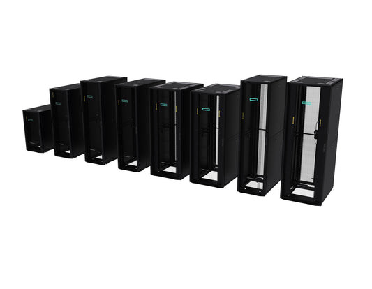 HPE P9K04A | 22U G2 Kitted Advanced Shock Rack, 600mmx1075mm, Side Panels, Baying