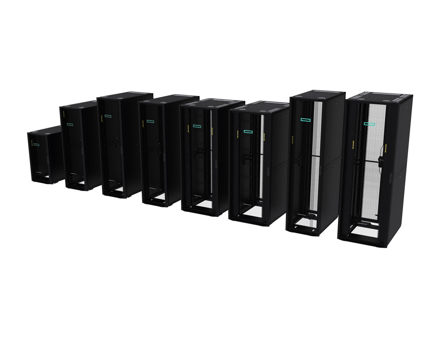 HPE P9K10A | 42U G2 Kitted Advanced Shock Rack, 600mm x 1200mm, with Side Panels