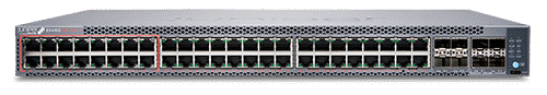 JUNIPER EX4100-48MP-CHAS | EX4100 48 Port Multi Gig PoE++ Switch Chassis, No Fans or PSUs