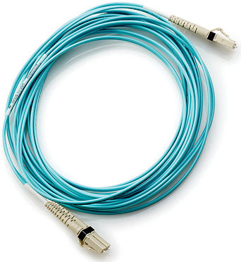 HPE AJ838A | 30m LC/LC OM3 Fibre Optic Cable, Aqua, 10GbE, 2-Fiber