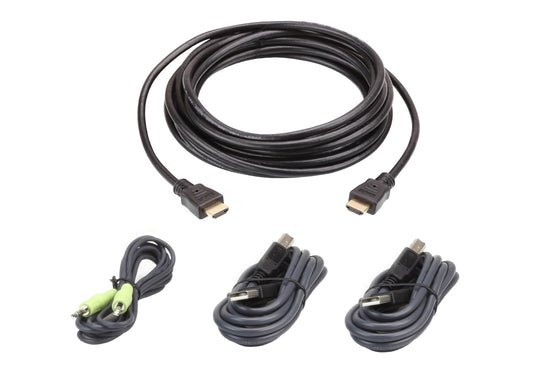 ATEN 2L-7D03UHX4 | Secure KVM Cable Kit, 3M, HDMI x1, USB x2, Audio