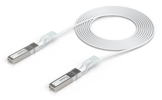 Ubiquiti UACC-UPLINK-SFP28-3M | InfiniBand/Fibre Optic Cable, 3m, White