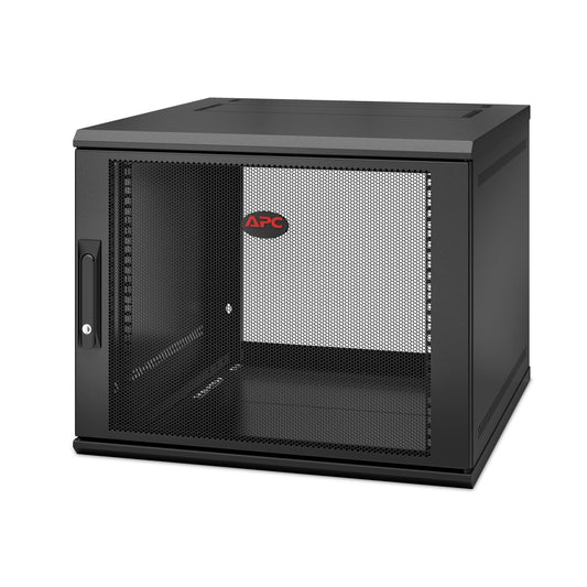 APC AR109SH6 | NetShelter WX 9U 19" Patch Cabinet, Wall Mount, Pre-assembled, 600mm Deep