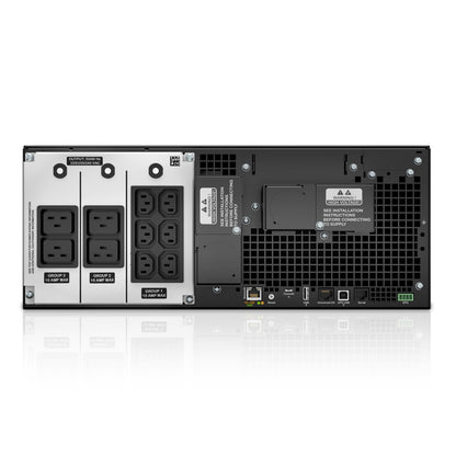 APC SRT6KRMXLI 6kW rackmount UPS with outlets and ports