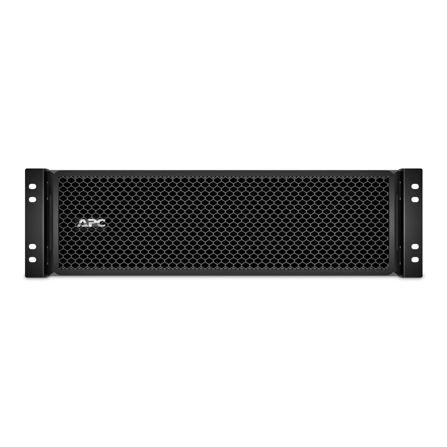 APC SRT192RMBP black server rack with hexagonal mesh front panel