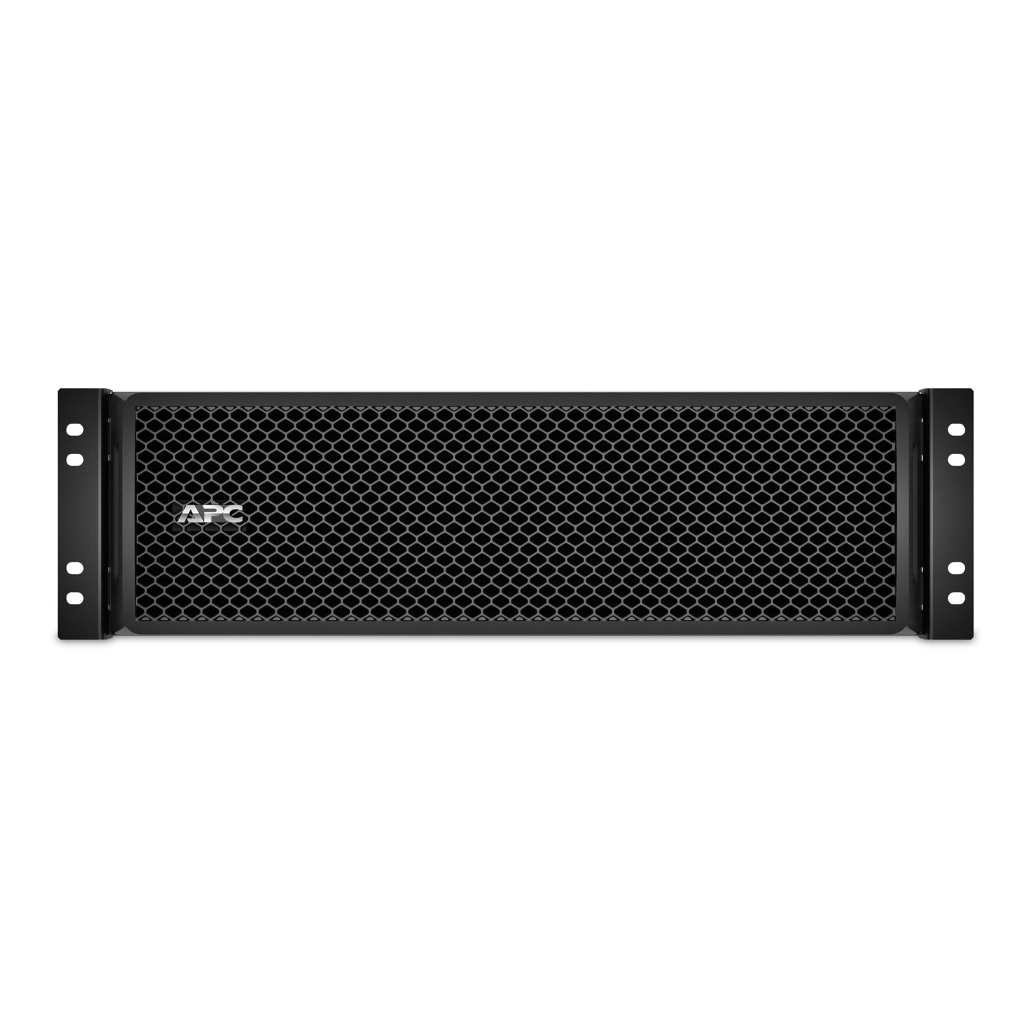 APC SRT192RMBP black server rack with hexagonal mesh front panel