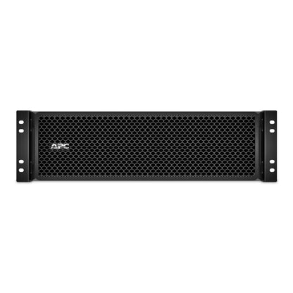 APC SRT192RMBP black server rack with hexagonal mesh front panel
