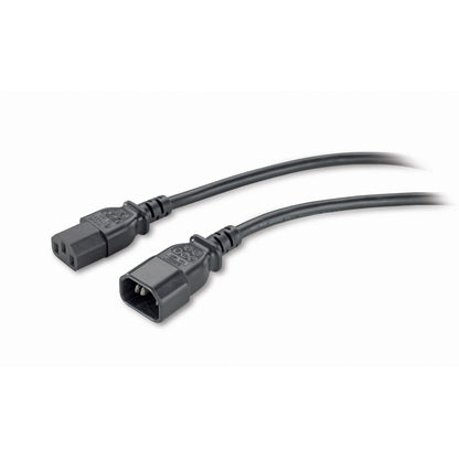 APC AP9870 black power cord with dual IEC 320 C14 connectors, 2.5m