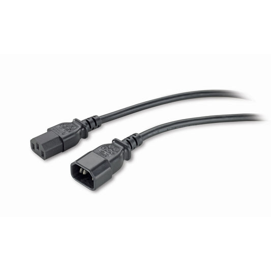 APC AP9870 black power cord with dual IEC 320 C14 connectors, 2.5m