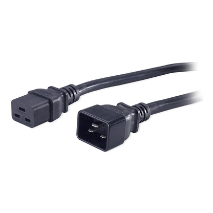 APC AP9877 2.0m C19 to C20 NetShelter black power cord with 3-pin and 2-prong connectors