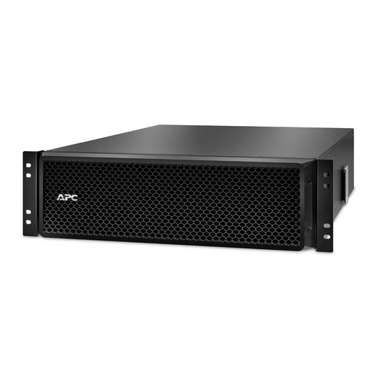 Black APC SRT192RMBP rackmount UPS battery pack with honeycomb mesh front