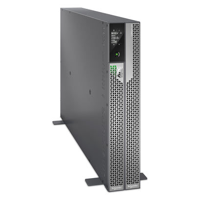APC SRTL5KRM2UI UPS front rack view, 230.0V display, green power LED
