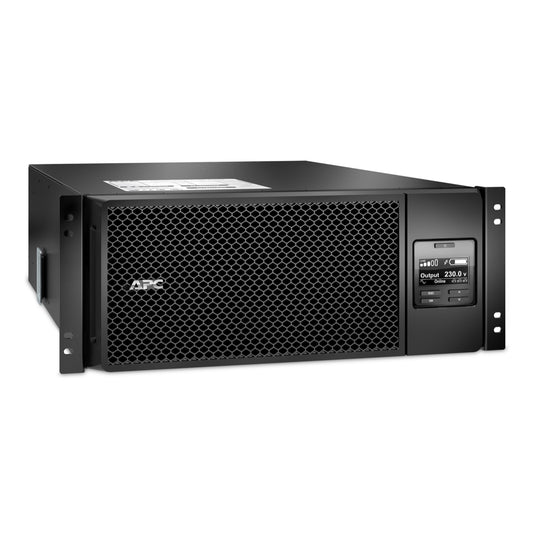 APC SRT6KRMXLI UPS with honeycomb mesh front and voltage display