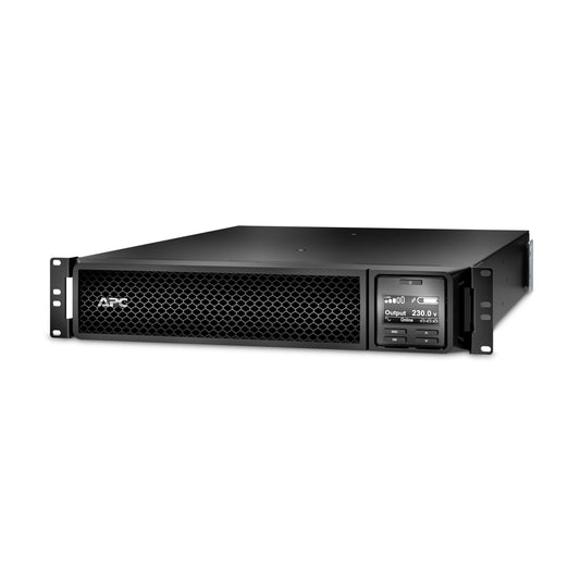 APC SRT2200RMXLI rack-mount UPS 2200VA with mesh panel and display