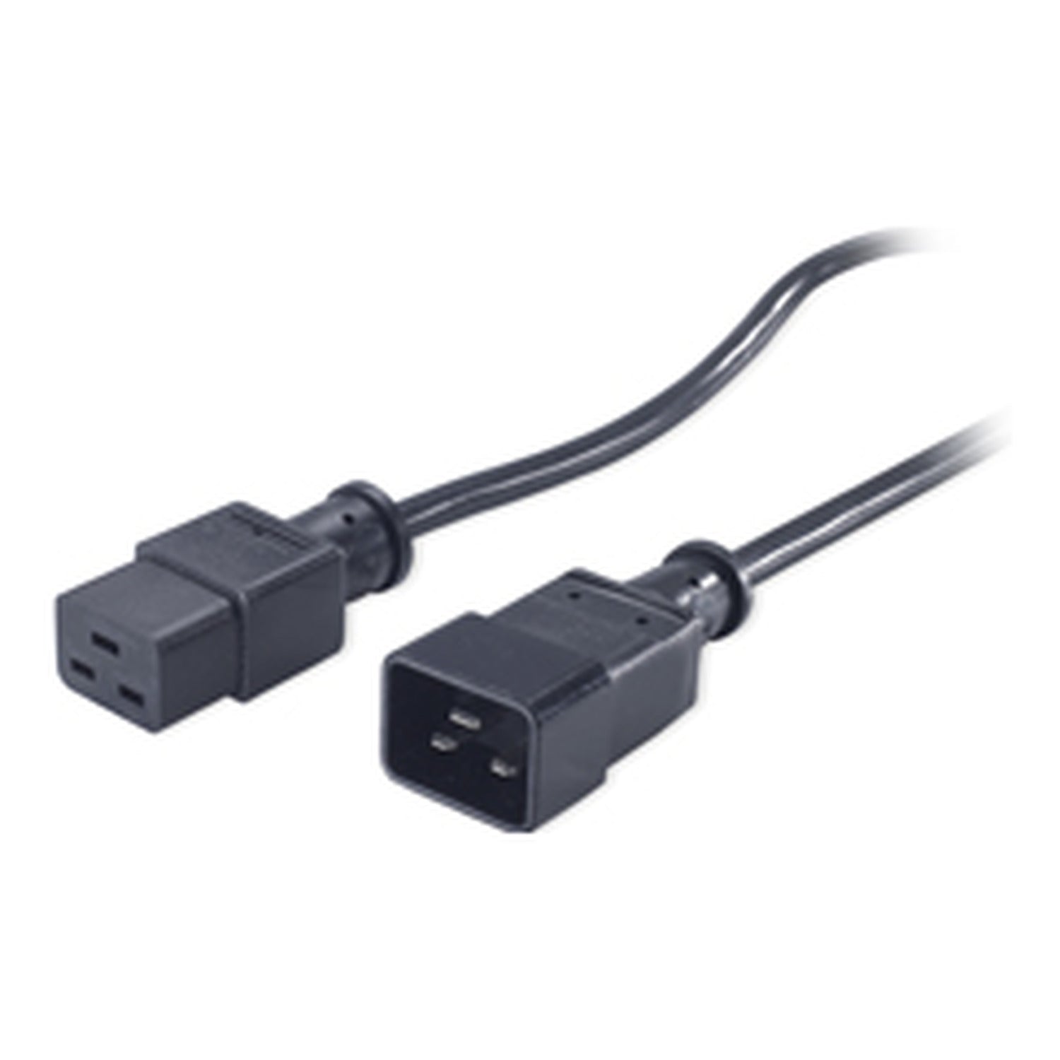 APC AP9892 NetShelter black power cord C19 to C20 0.6m with 3-prong and 2-prong IEC connectors