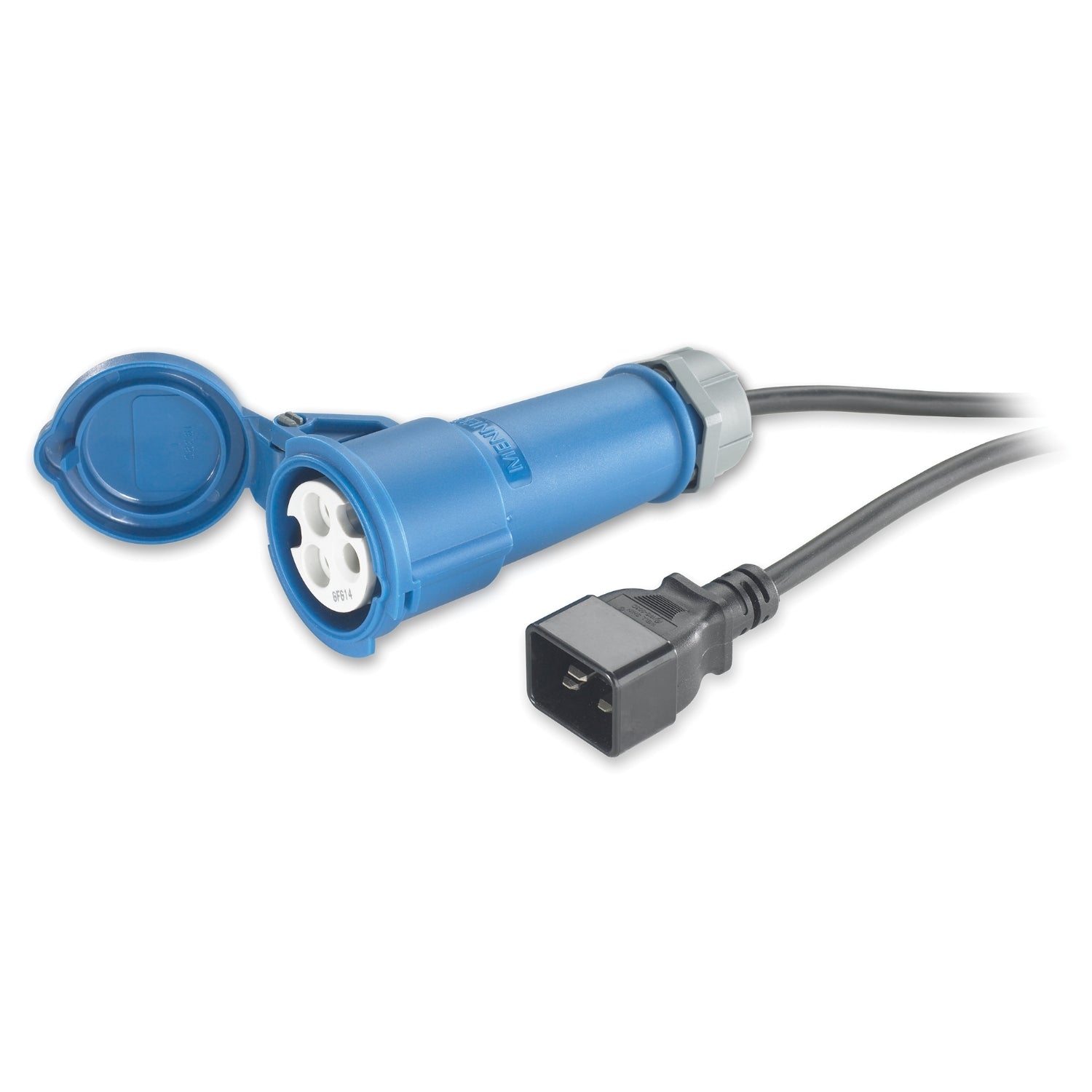 APC AP9899 NetShelter C20 to IEC309 16A 2.5m blue power connector