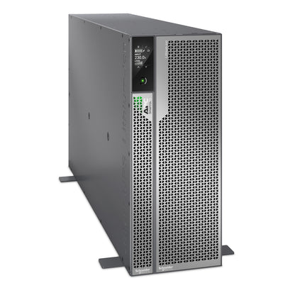 APC SRTL10KRM4UI 10kW UPS gray metal rack with perforated panel and display