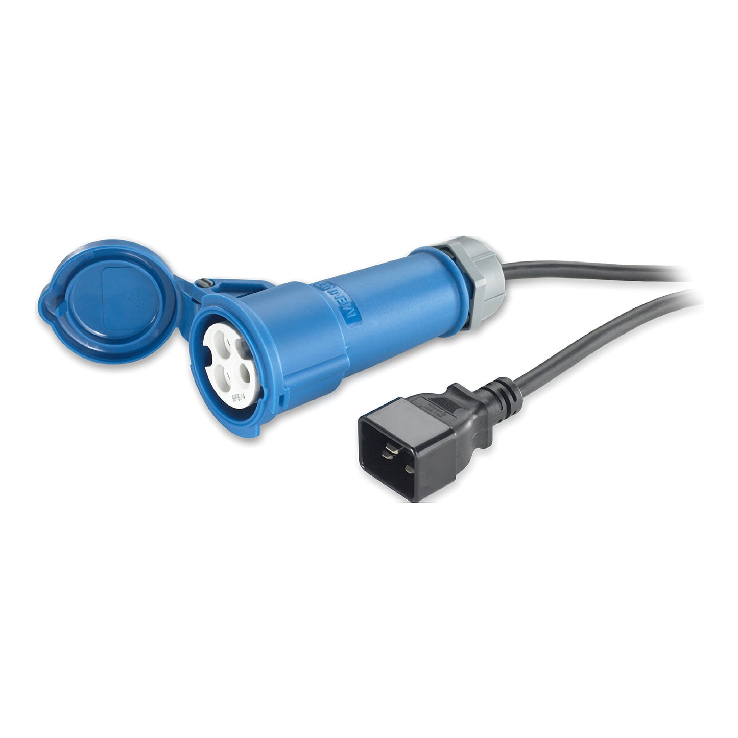 APC AP9899 blue C20 to IEC309 16A 2.5m rack power cord with hinged cover
