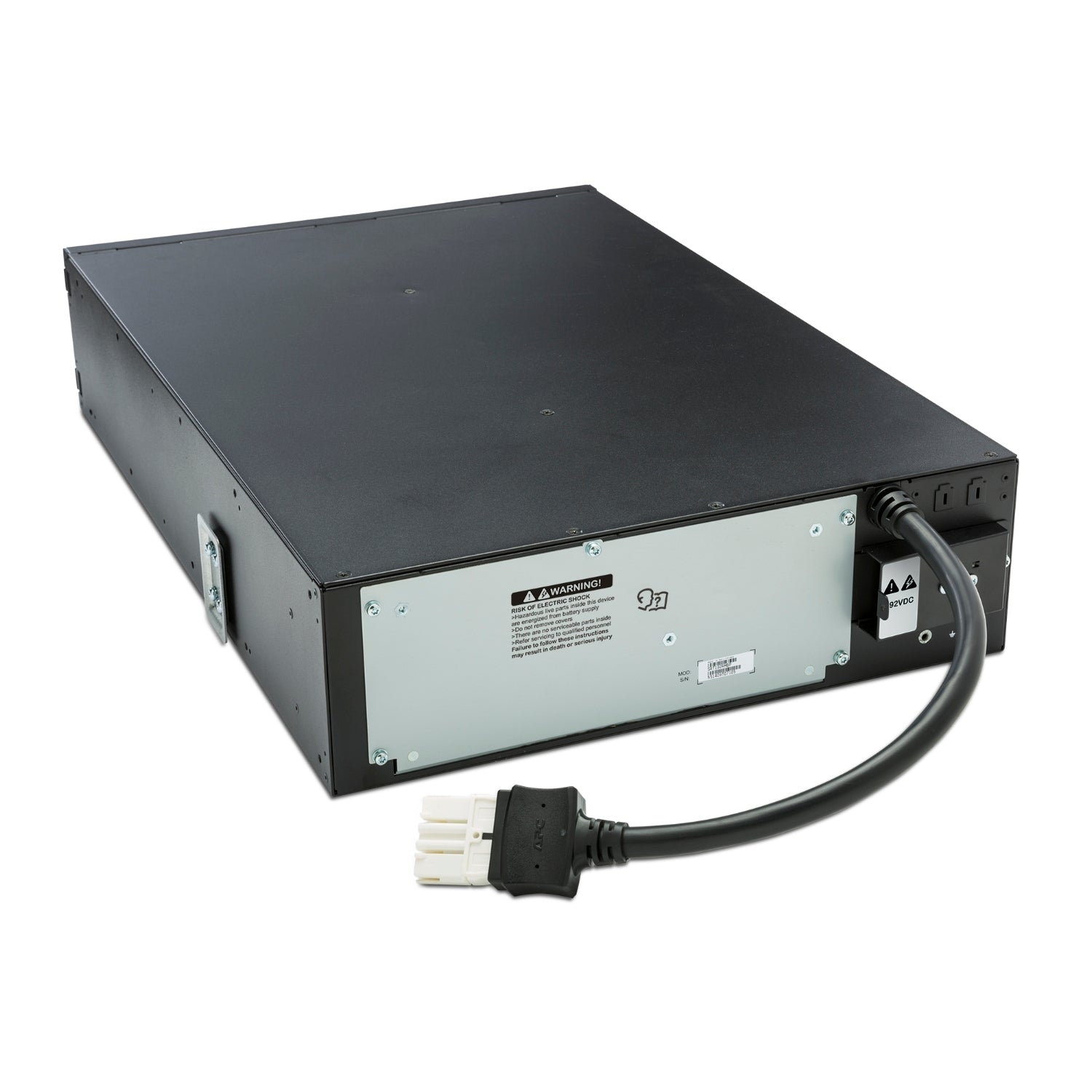 APC SRT192RMBP rackmountable external battery pack, black server rack view