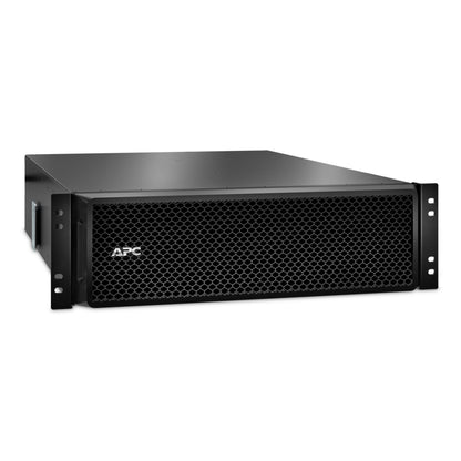 APC SRT192RMBP black server rack with honeycomb mesh front panel