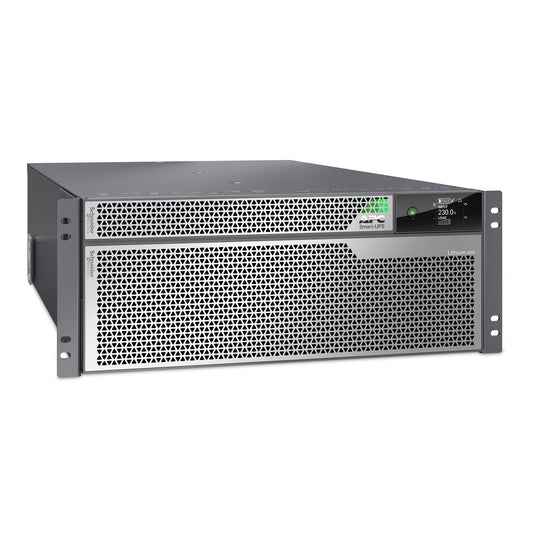 APC SRTL10KRM4UI Smart-UPS Ultra Li-Ion 10kW black silver rack UPS front view